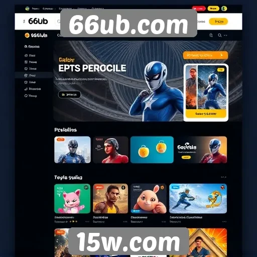 Interface e usabilidade do site 66ub.com
