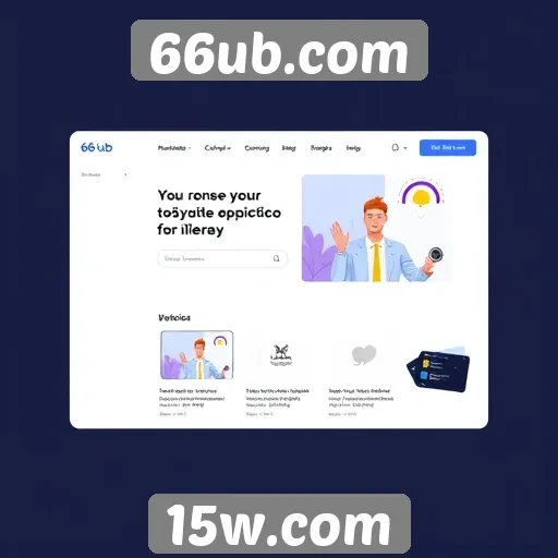 Experiência do usuário e design do site 66ub.com